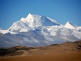 44 Gurla Mandhata From Final Few KM Of Road Before Seeing Mount Kailash Gurla Mandhata (7728m) comes into view as we drive the final few km to the first view of Mount Kailash.